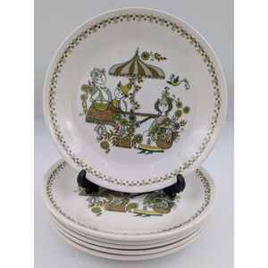 Figgjo Flint Turi Design Norway Market Salad Plate Set of 6 Plates 8"